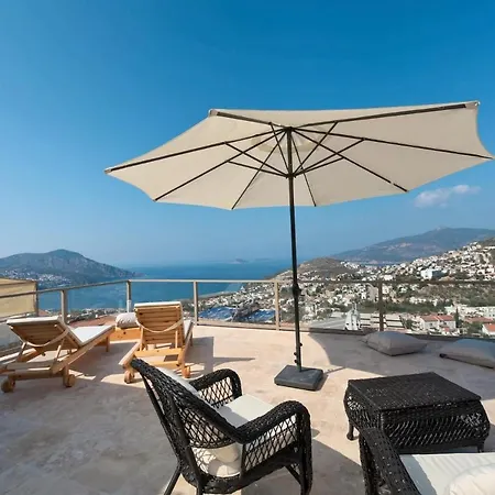 Triplex In With Pool & Partial Sea View Villa Kalkan